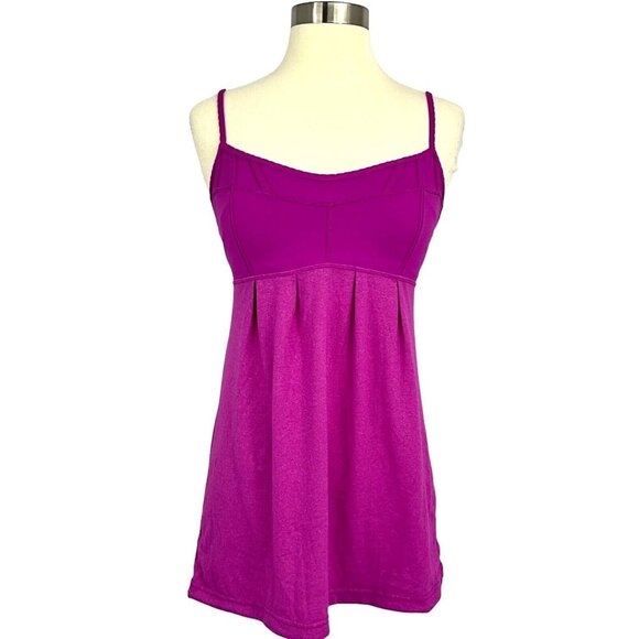 Lululemon Size 6 Debut Tank Top Heathered Ultra Violet Built In Bra Yoga Dance - Picture 1 of 8
